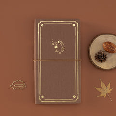 Tsuki 'Cozy Friends' Luxury Travel Notebook ☾
