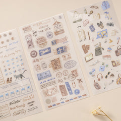 Hinoki - 'Travel Essentials' Print-On Sticker Set