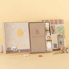 Tsuki 'Neko Cafe' Travel Notebook Gift Set ☾
