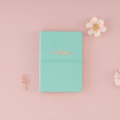 Tsuki 'Sakura Mint' A6 Travel Notebook ☾