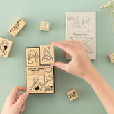 Tsuki 'Happy Day' Bullet Journal Stamp Set by Notebook Therapy x Peppoko ☾