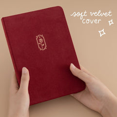 Tsuki 'Vintage Rose' Petal Red Limited Edition Bullet Journal ☾