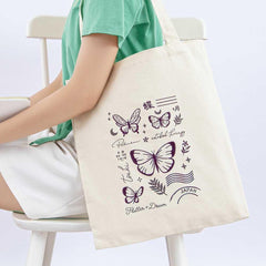 Tsuki 'Flutter + Dream' Tote Bag by Notebook Therapy x Pelinkan ☾