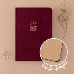 Tsuki 'Kinoko' Kraft Paper Bullet Journal ☾