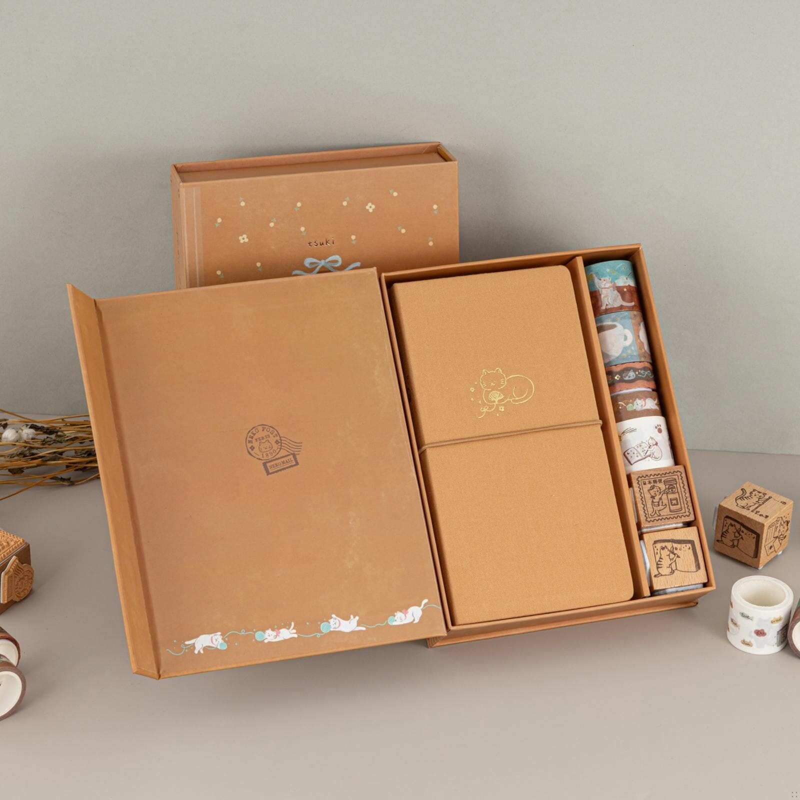Tsuki 'Neko Days' Travel Notebook Gift Set ☾