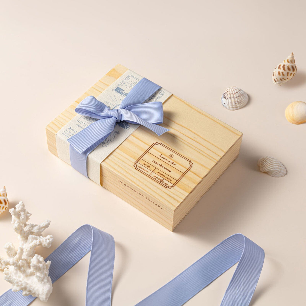 Hinoki - 'Into the Wave' Wooden Stamps Set