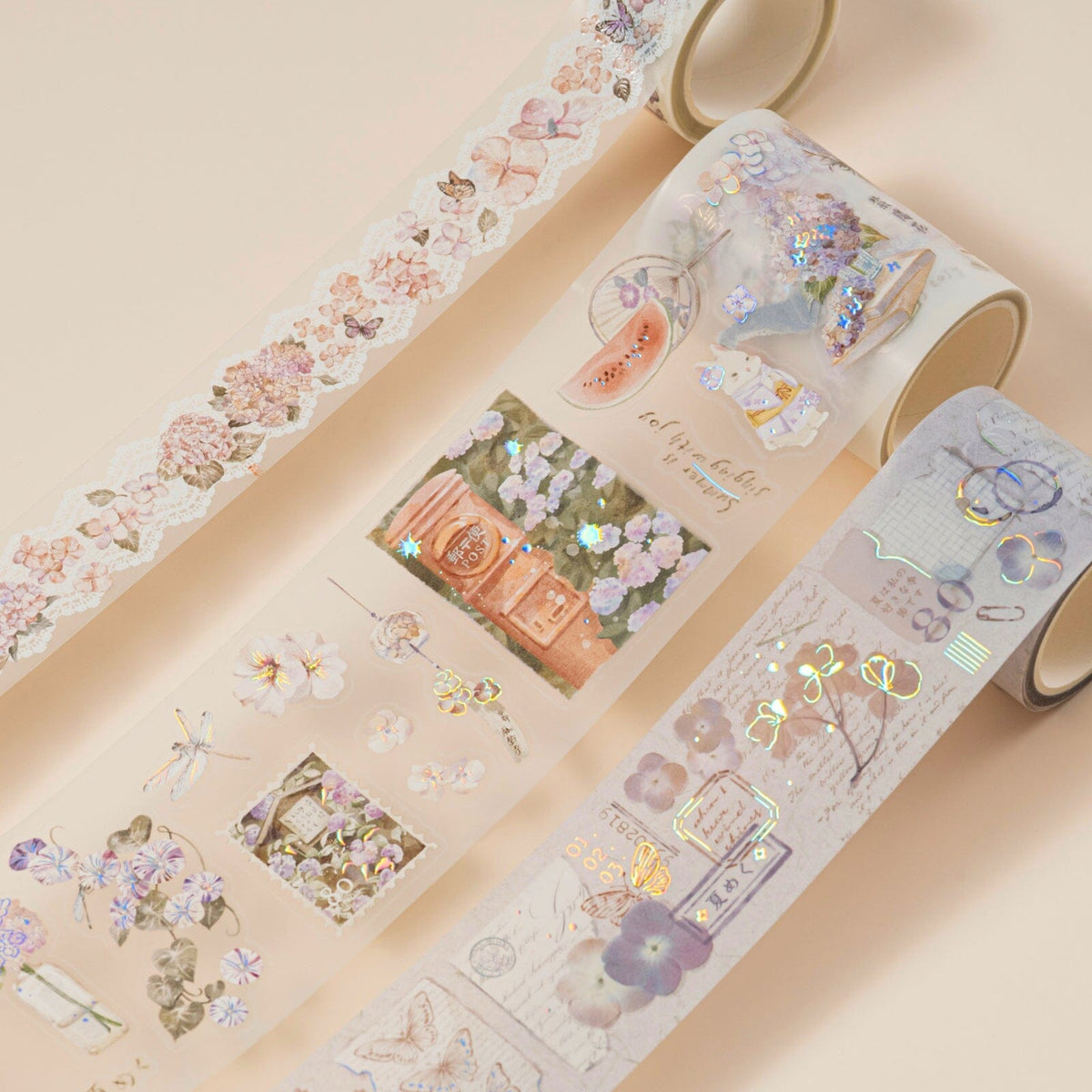 Hinoki - 'Into the Summer' PET Decorative Tape Set