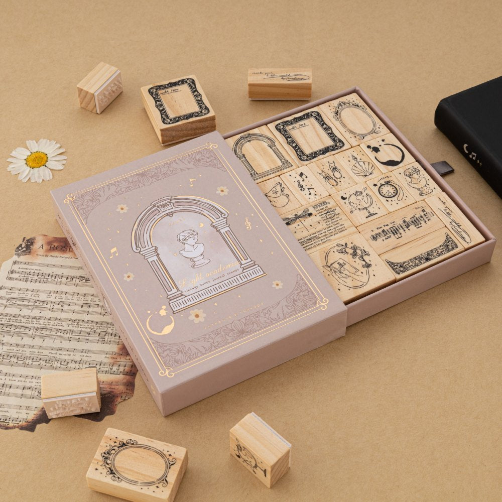Tsuki 'Light Academia' Stamp Set ☾
