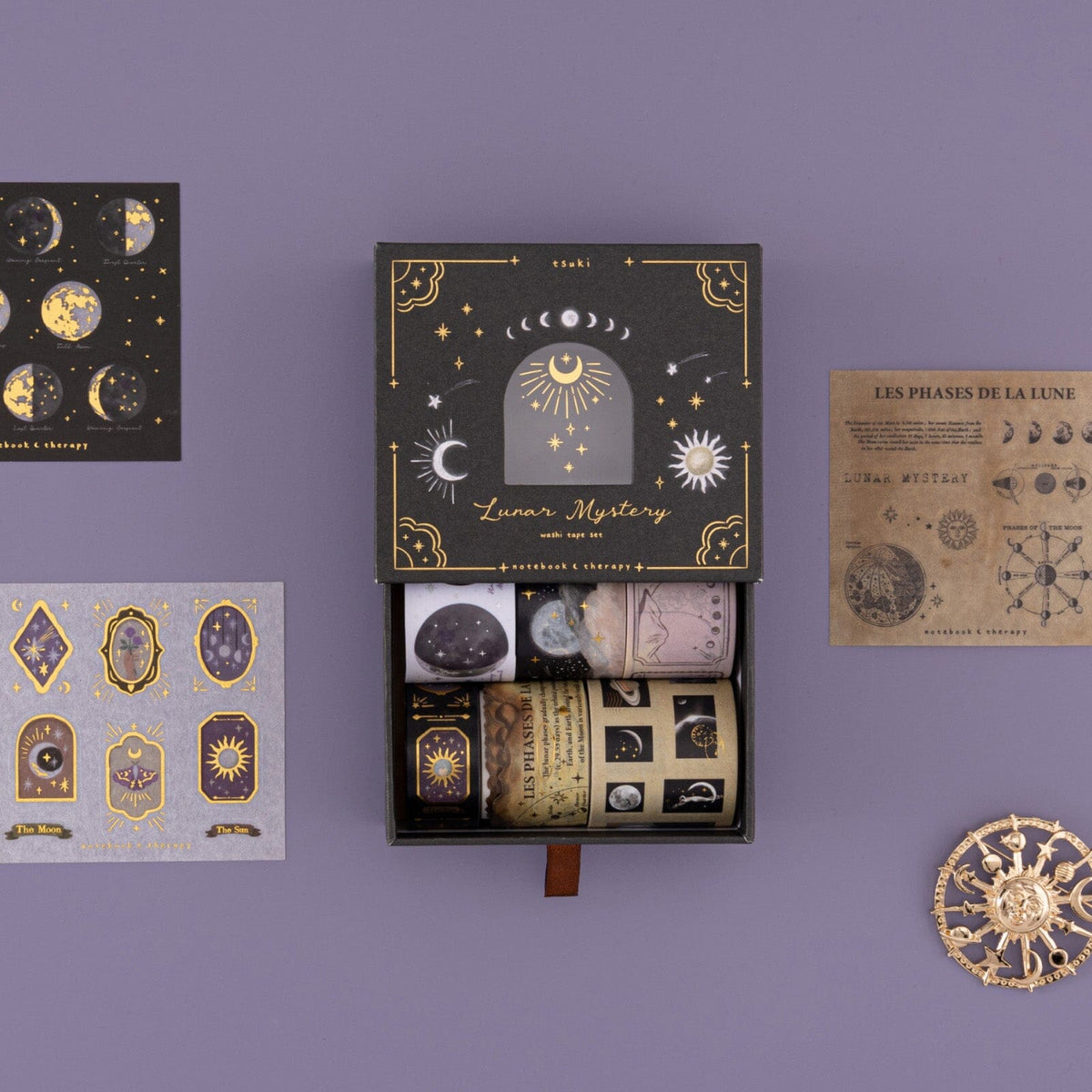 Tsuki 'Lunar Mystery' Washi Tape Set ☾