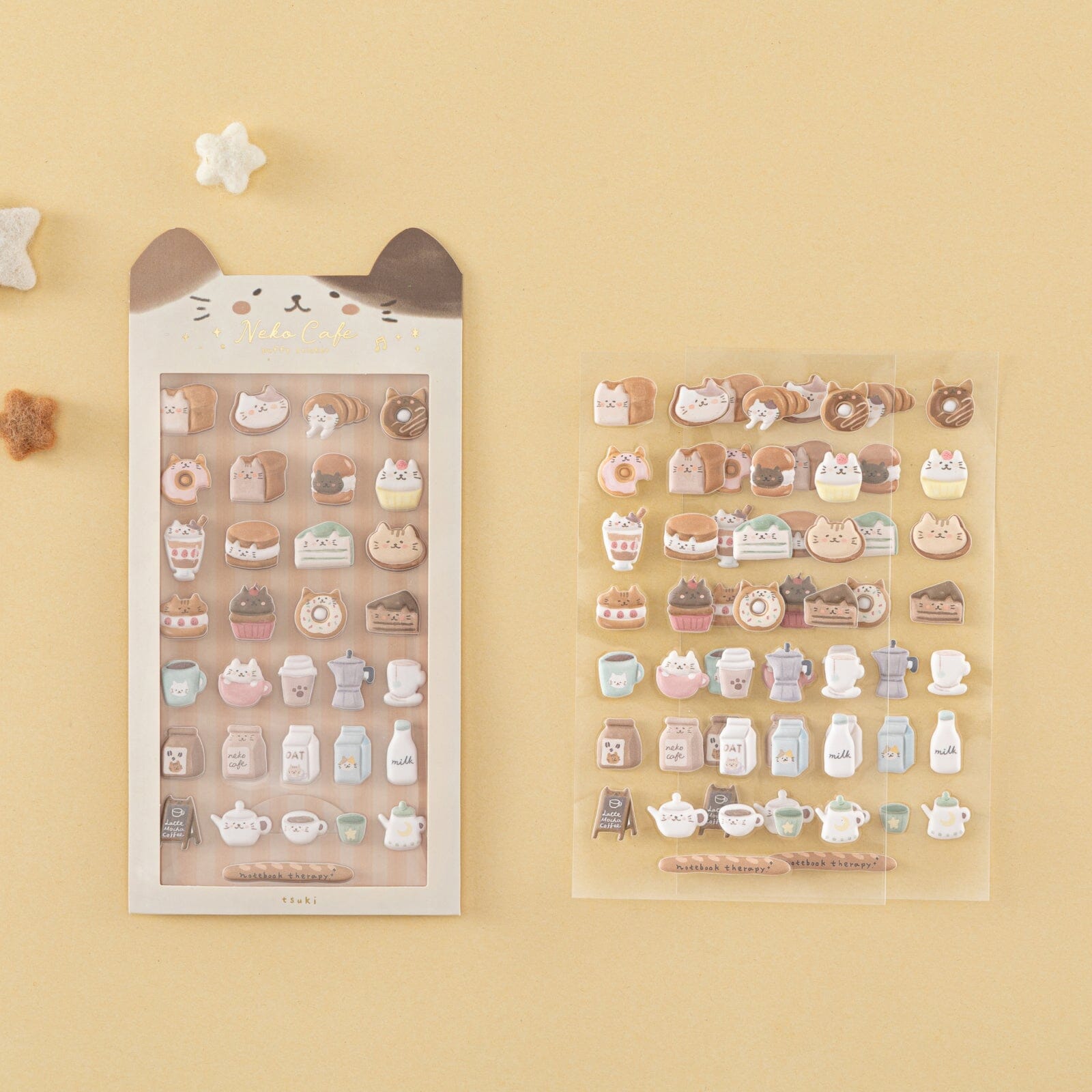 Tsuki 'Neko Cafe' Travel Notebook Gift Set ☾