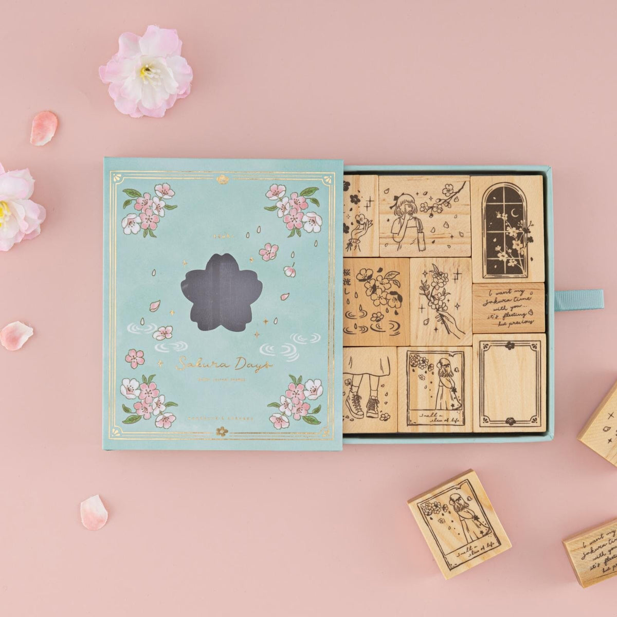 Tsuki 'Sakura Days' Bullet Journal Stamp Set ☾