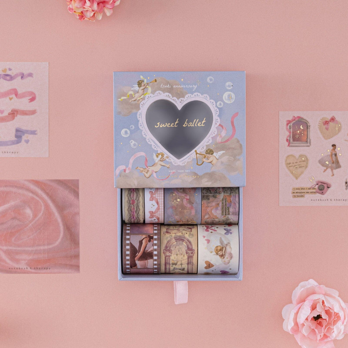 Tsuki 'Sweet Ballet' Washi Tape Set ☾