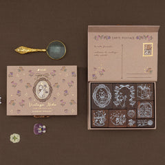 Tsuki 'Vintage Neko' Bullet Journal Stamp Set ☾