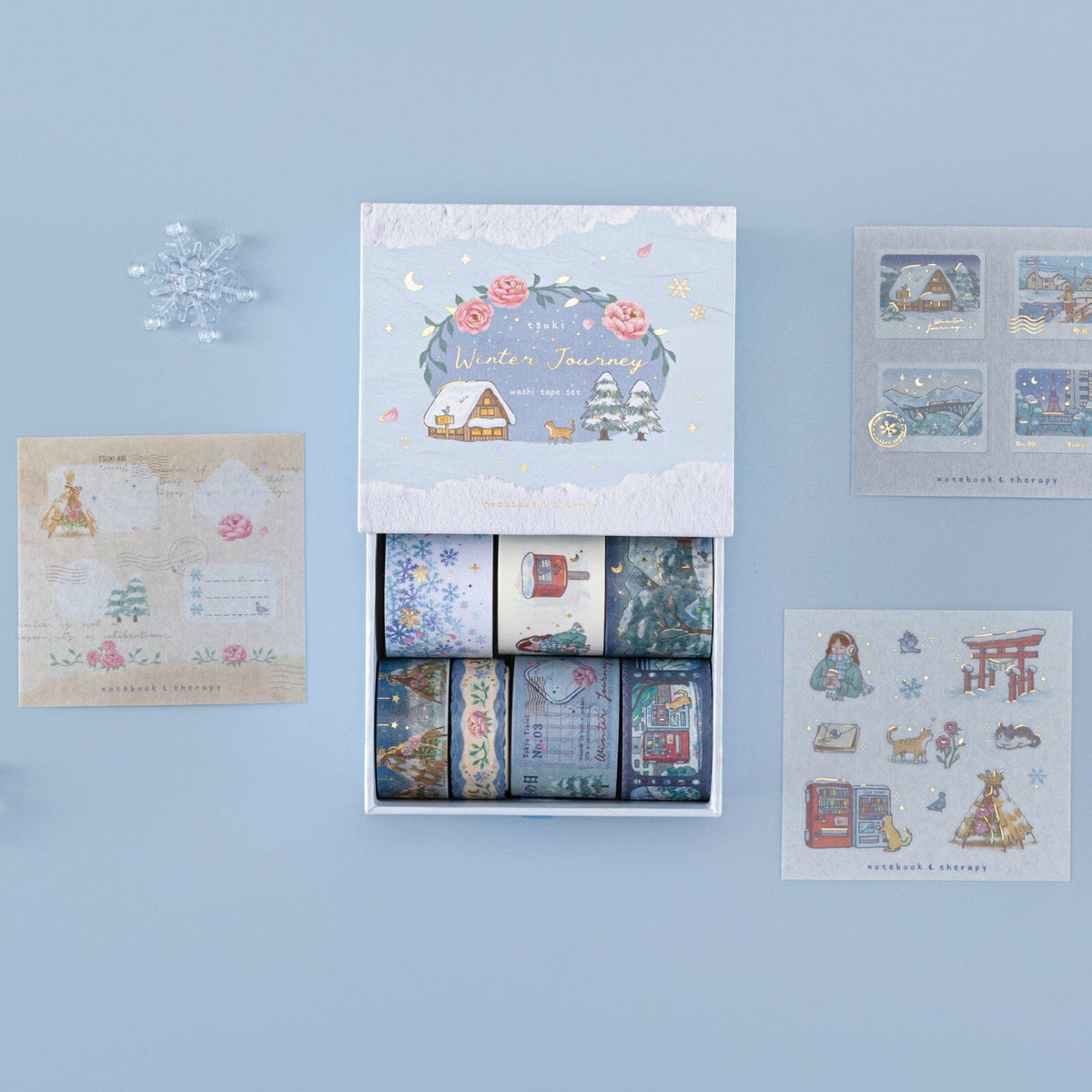 Tsuki 'Winter Journey' Washi Tape Set ☾