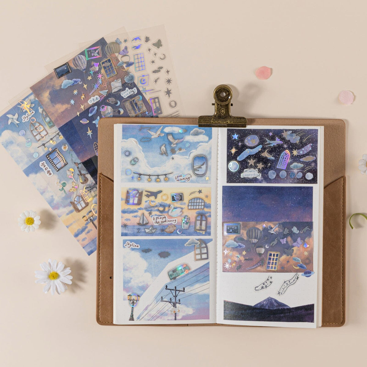 Hinoki - 'Into the Sky' Day and Night Sticker Set