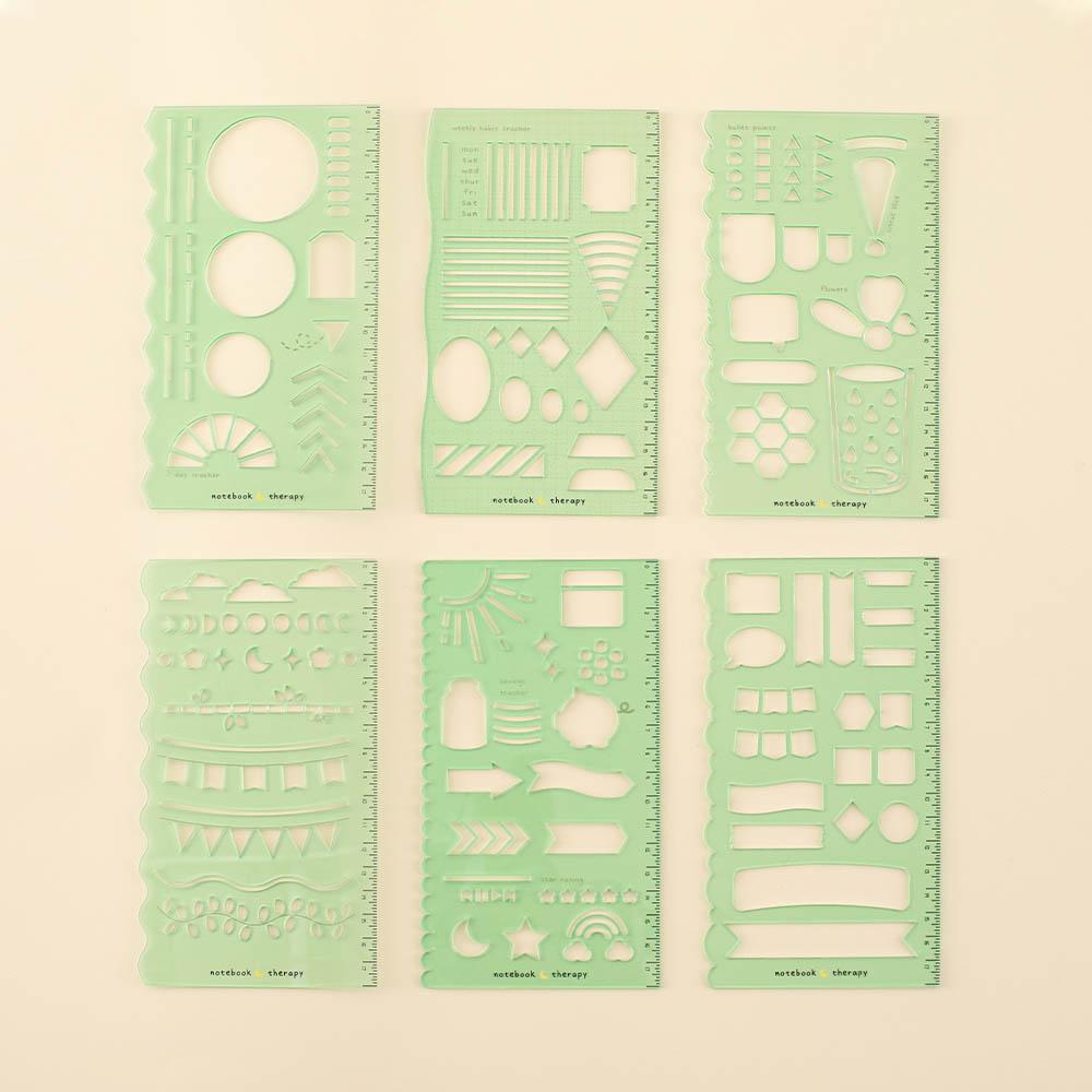 Tsuki Bullet Journal Stencil Set ☾
