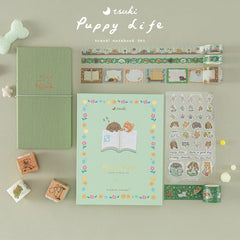 Tsuki 'Puppy Life' Travel Notebook Gift Set ☾