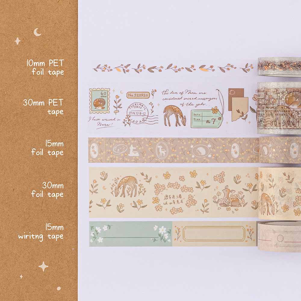 Tsuki 'Nara' Washi Tape Set ☾